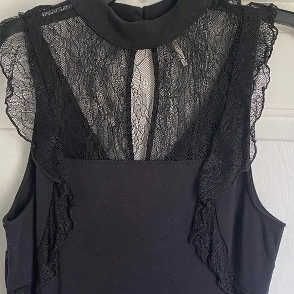 Free People Black Sleeveless Backless Dress L - Picture 2 of 6